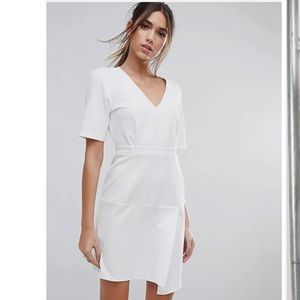 ASOS Paper Bag Waist Tuck Shift Dress